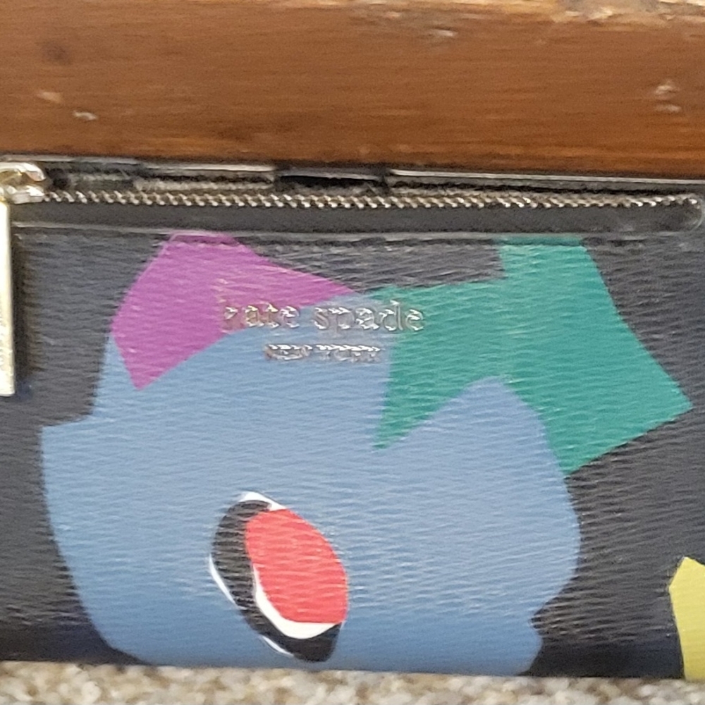 Kate Spade Multicolor Abstract Floral Wallet